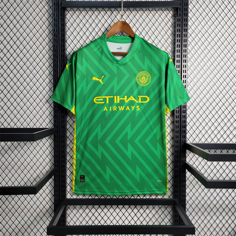 Manchester City 23-24 Green Goalkeeper Jersey - Fans Version